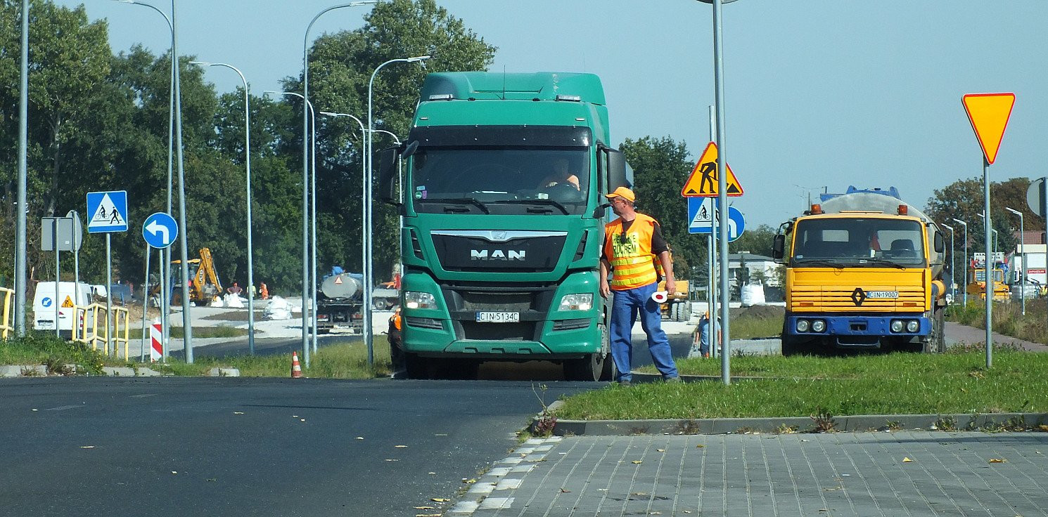 Inowrocław - Ulica Glempa tymczasowo nieprzejezdna
