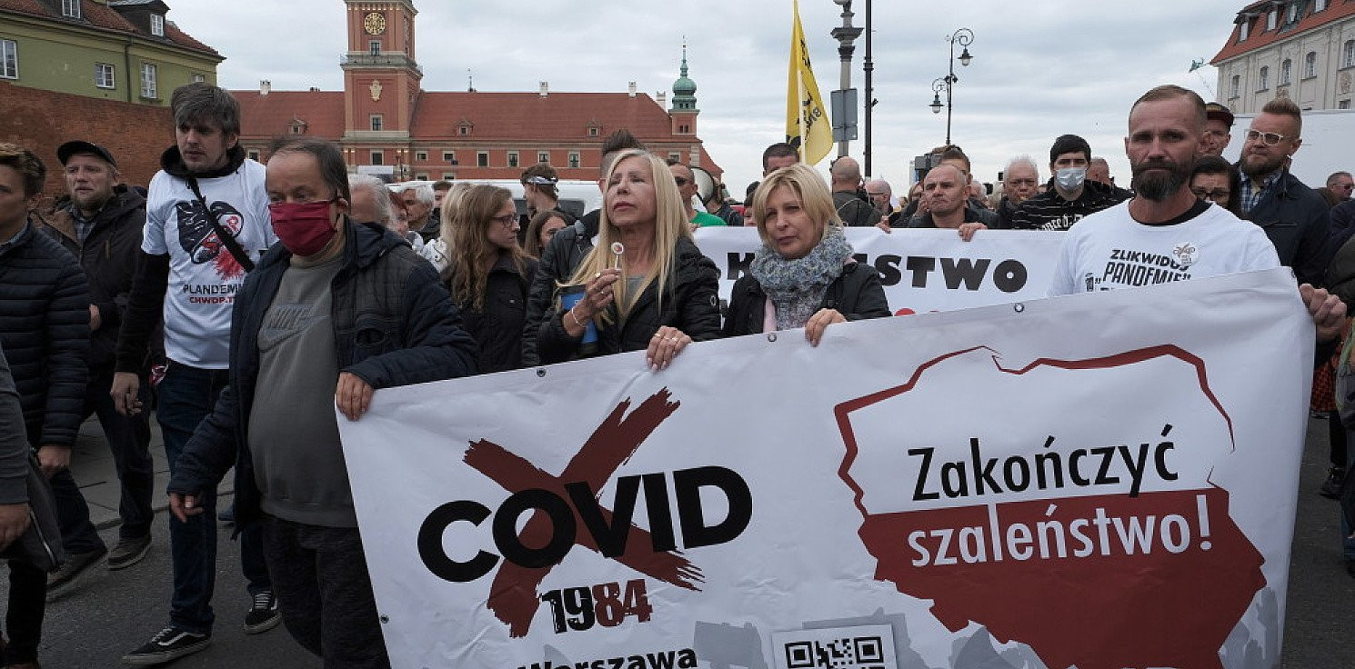 Kraj - W Warszawie demonstrowali przeciwnicy obostrzeń antycovidowych
