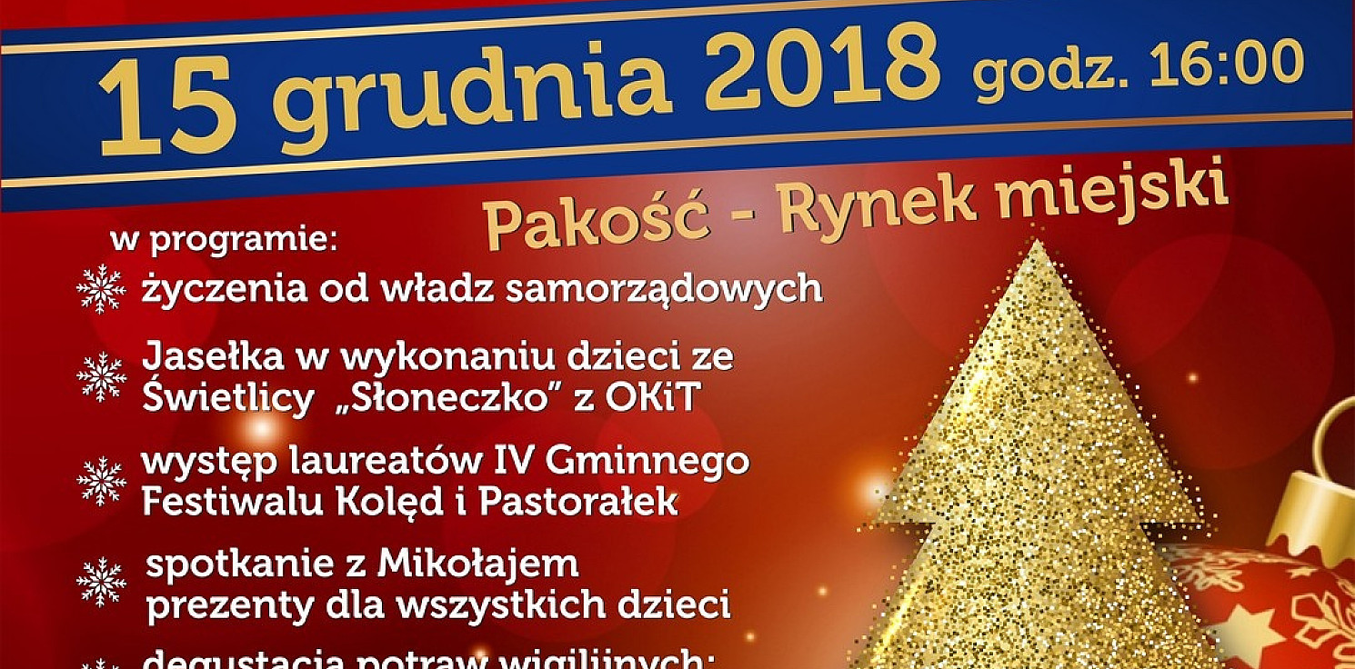 Pakość.online - Świąteczne spotkanie przy choince