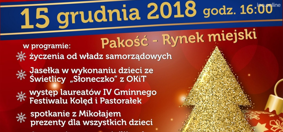 Pakość - Świąteczne spotkanie przy choince