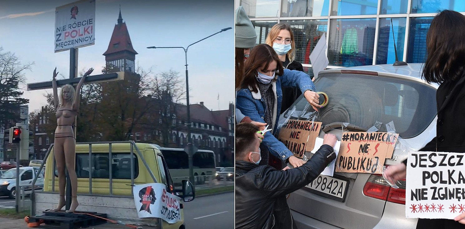 Inowrocław - Blokada ulic. Wielki protest w Inowrocławiu