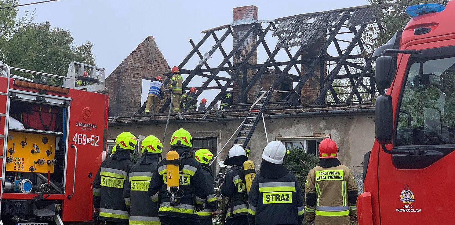 Region - Ogień doszczętnie strawił dom