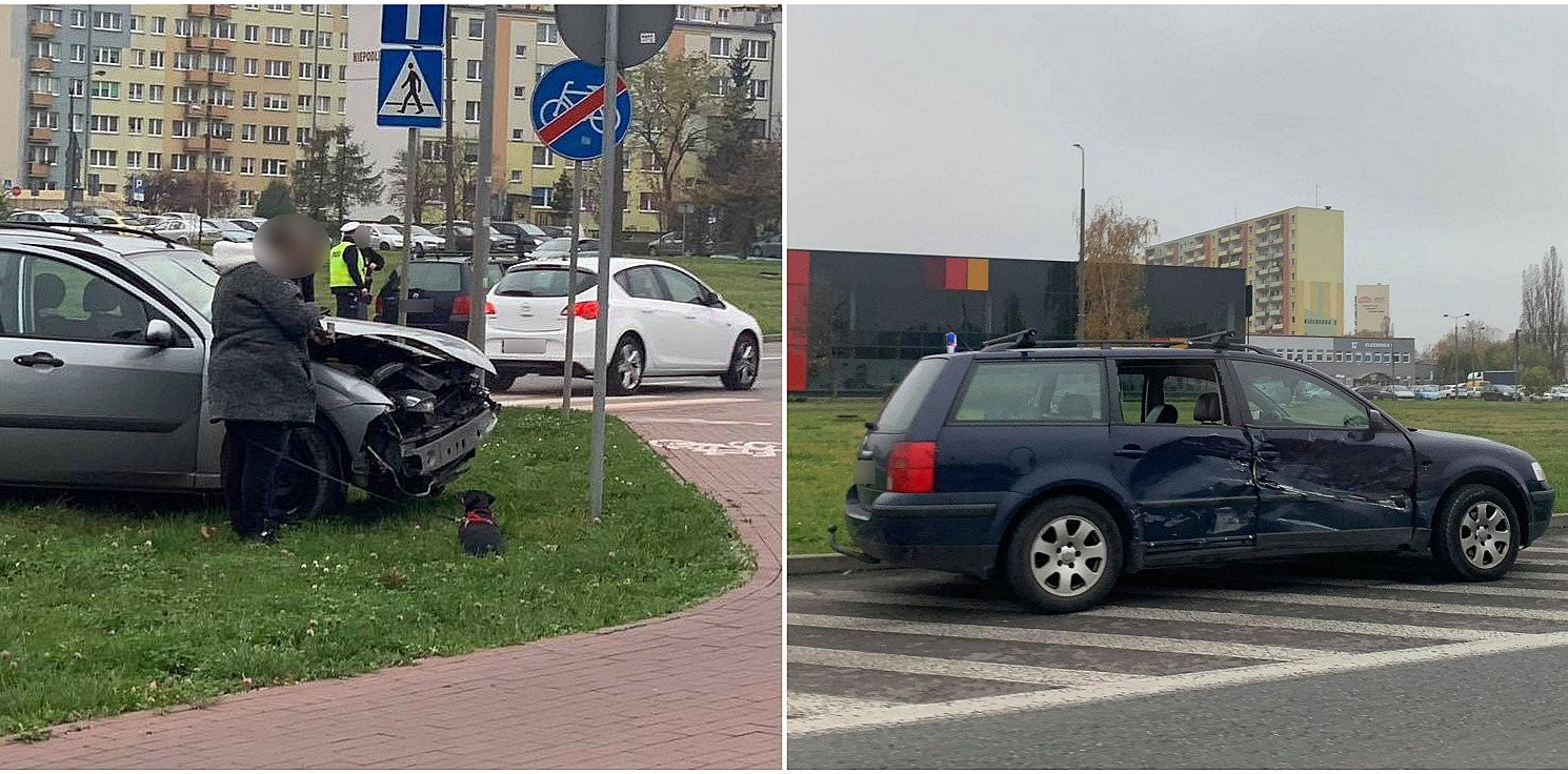 Inowrocław - Zderzenie dwóch aut przy rąbińskim pawilonie