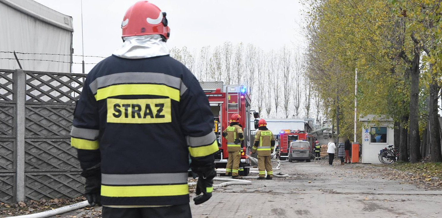 Inowrocław - Pożar instalacji gazowej i ewakuacja