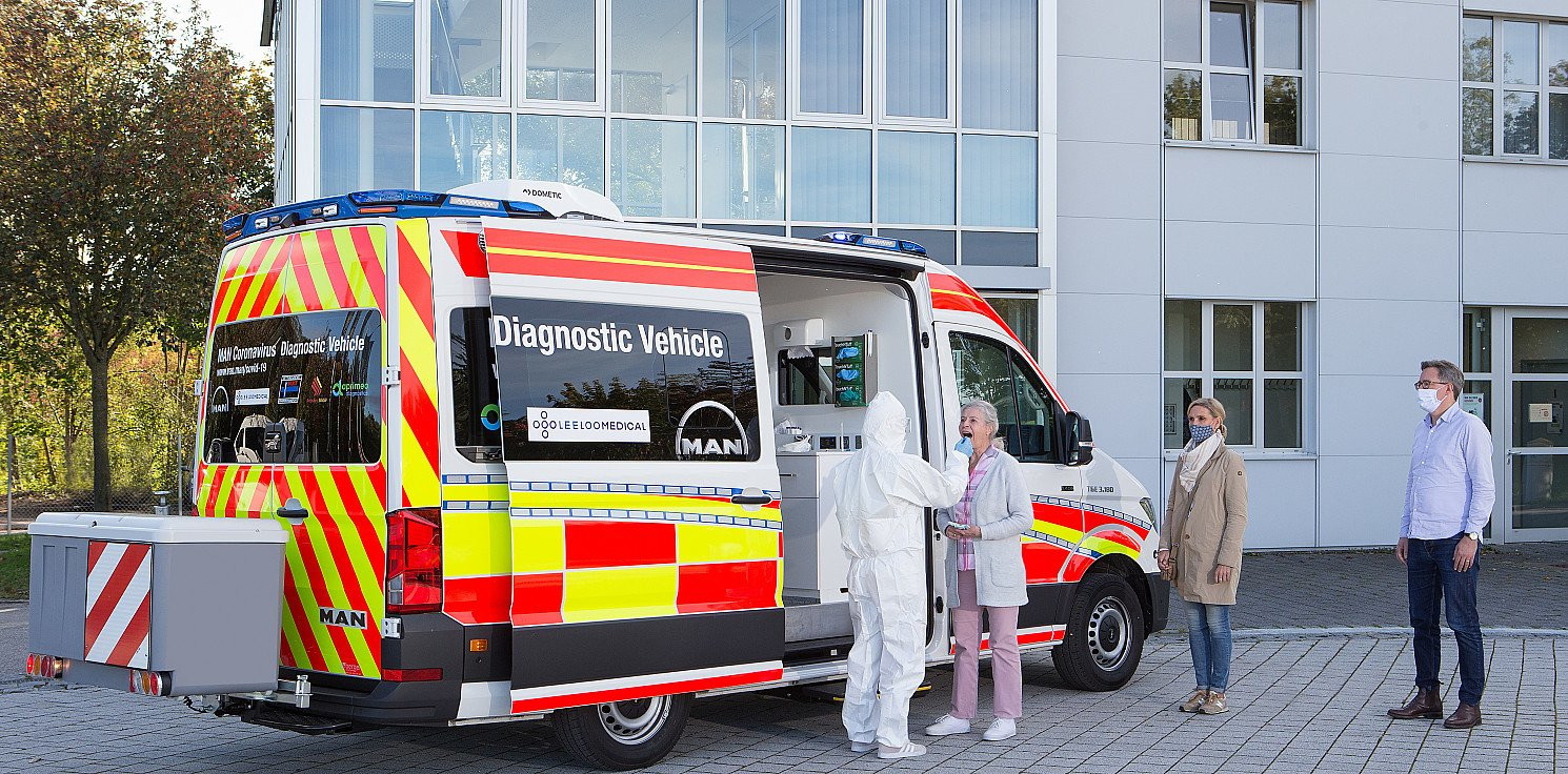 Kraj - MAN TGE - pojazd diagnostyczny do wykonywania testów koronawirusa