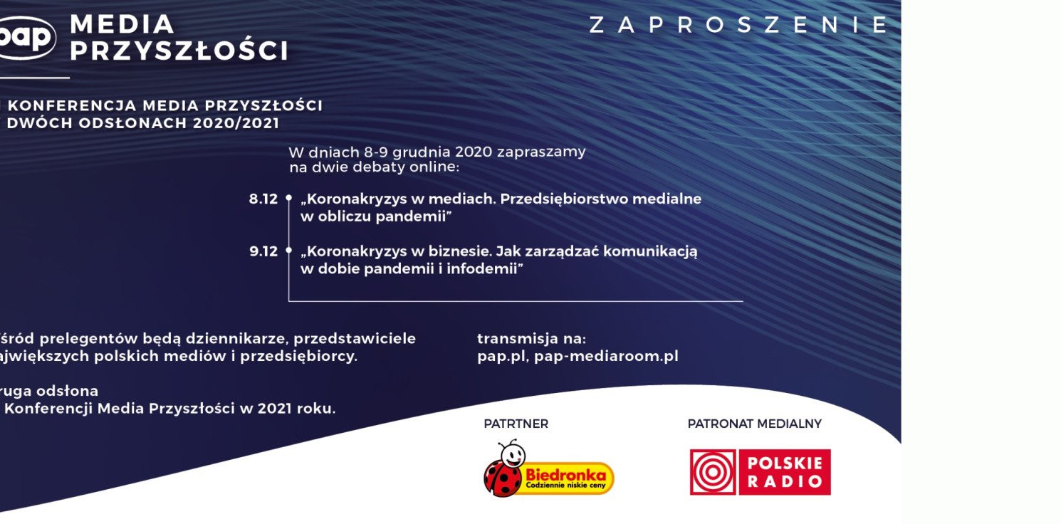 Kraj - Zagrożenia i szanse dla mediów w dobie pandemii - debata PAP z udziałem top menadżerów medialnych