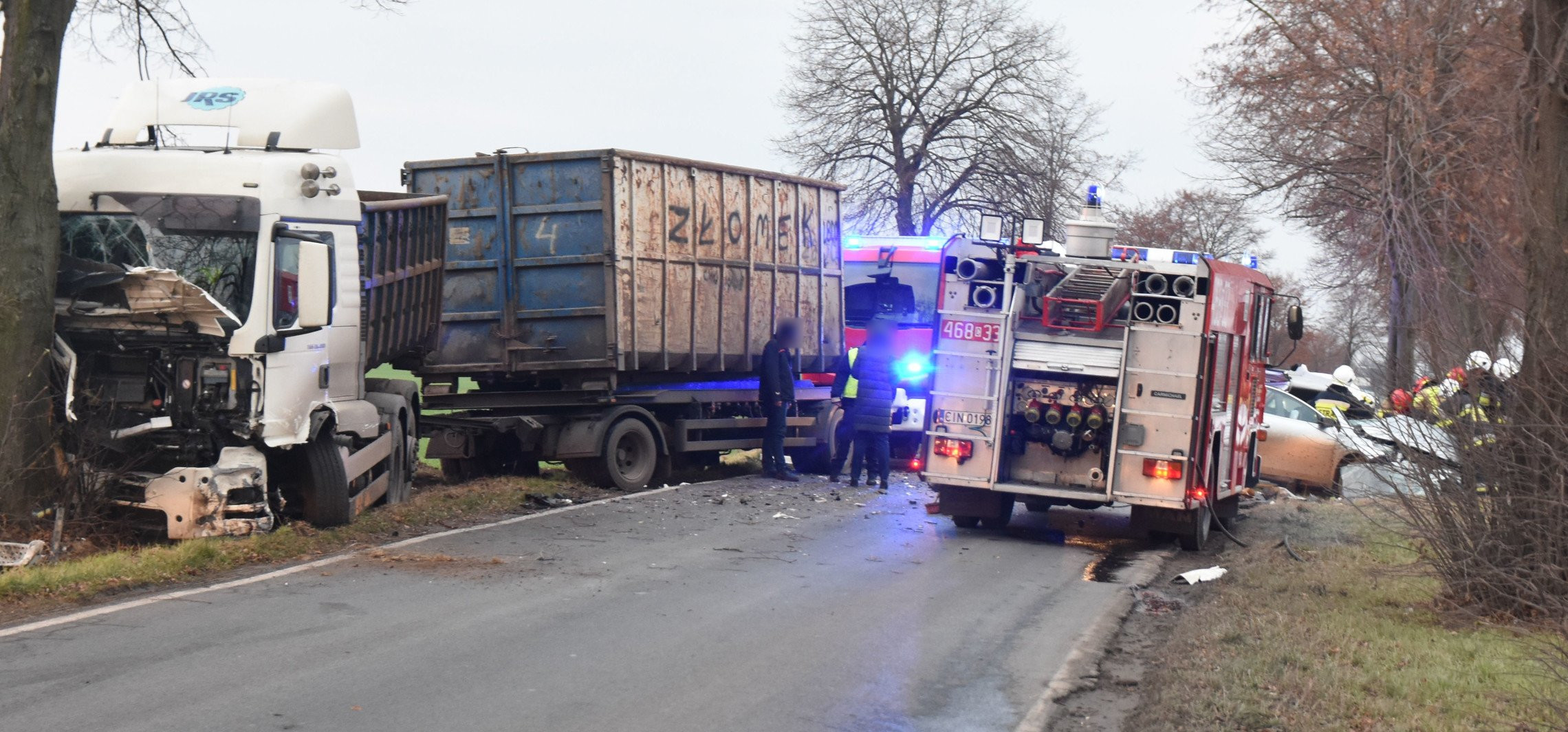 Dąbrowa Biskupia - Po wypadku w Stanominie 27-latek trafił do szpitala