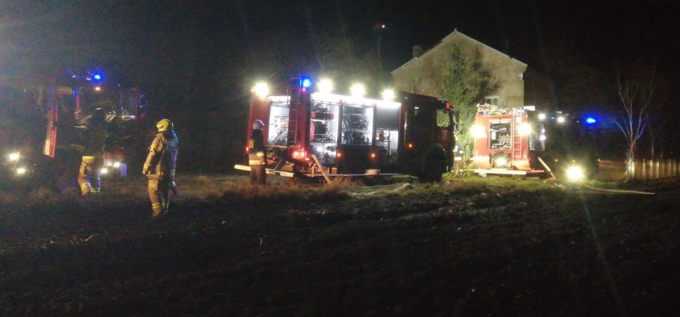 Kruszwica - Nocny pożar w gminie Kruszwica