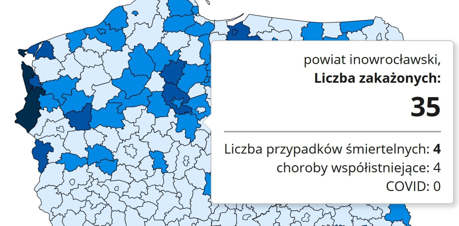 Inowrocław - W drugi dzień świąt duży spadek zakażeń