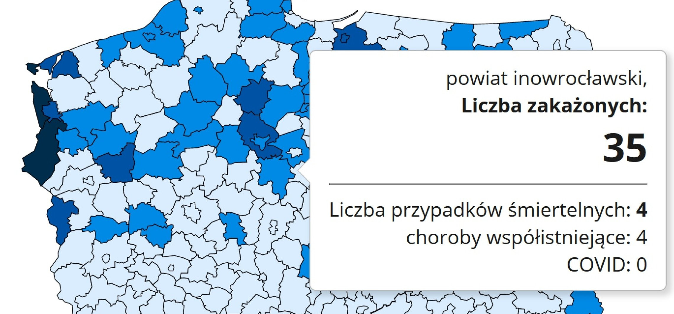 Inowrocław - W drugi dzień świąt duży spadek zakażeń