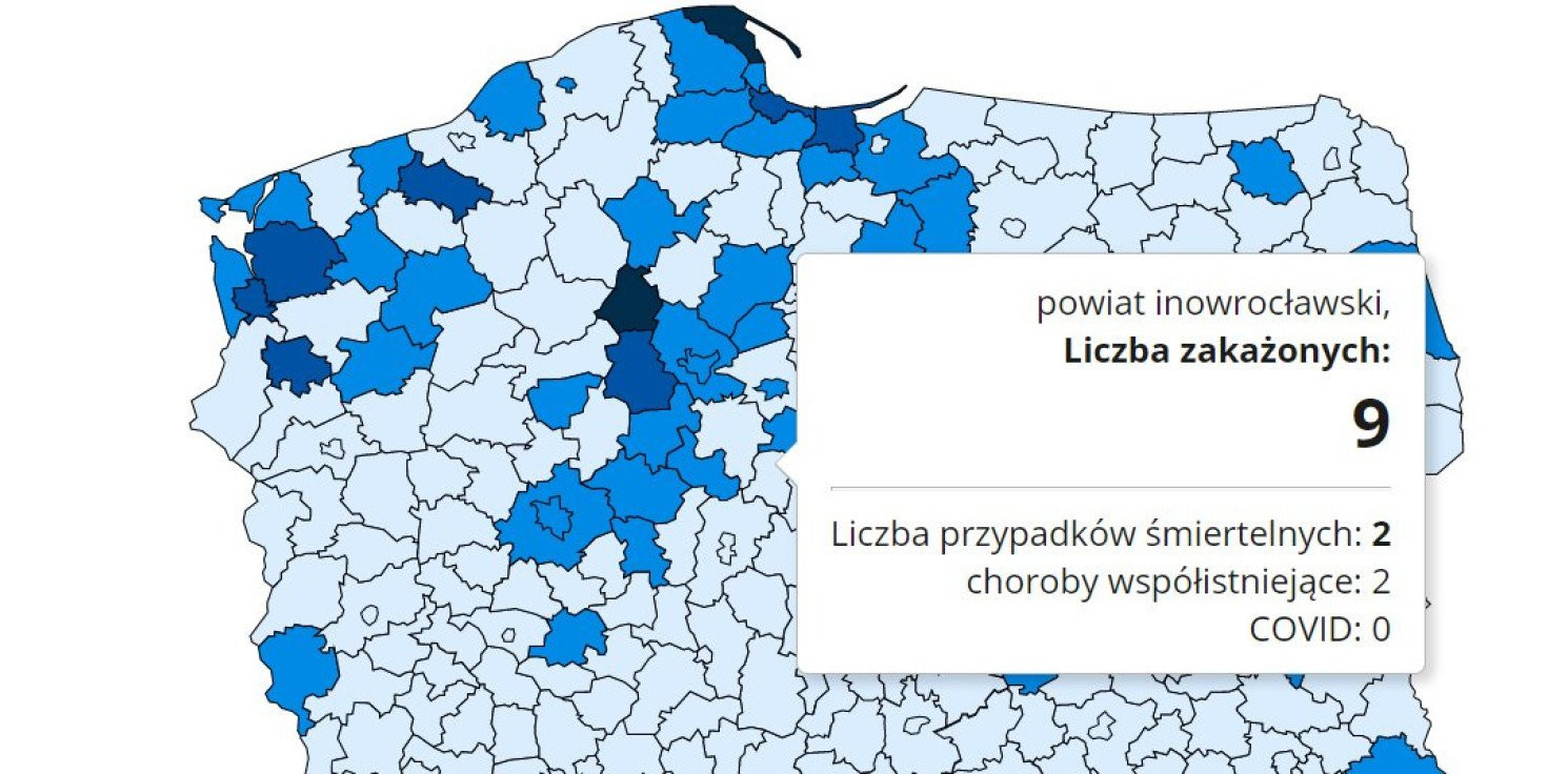 Inowrocław - Kolejny dzień z mniejszą liczbą zakażeń