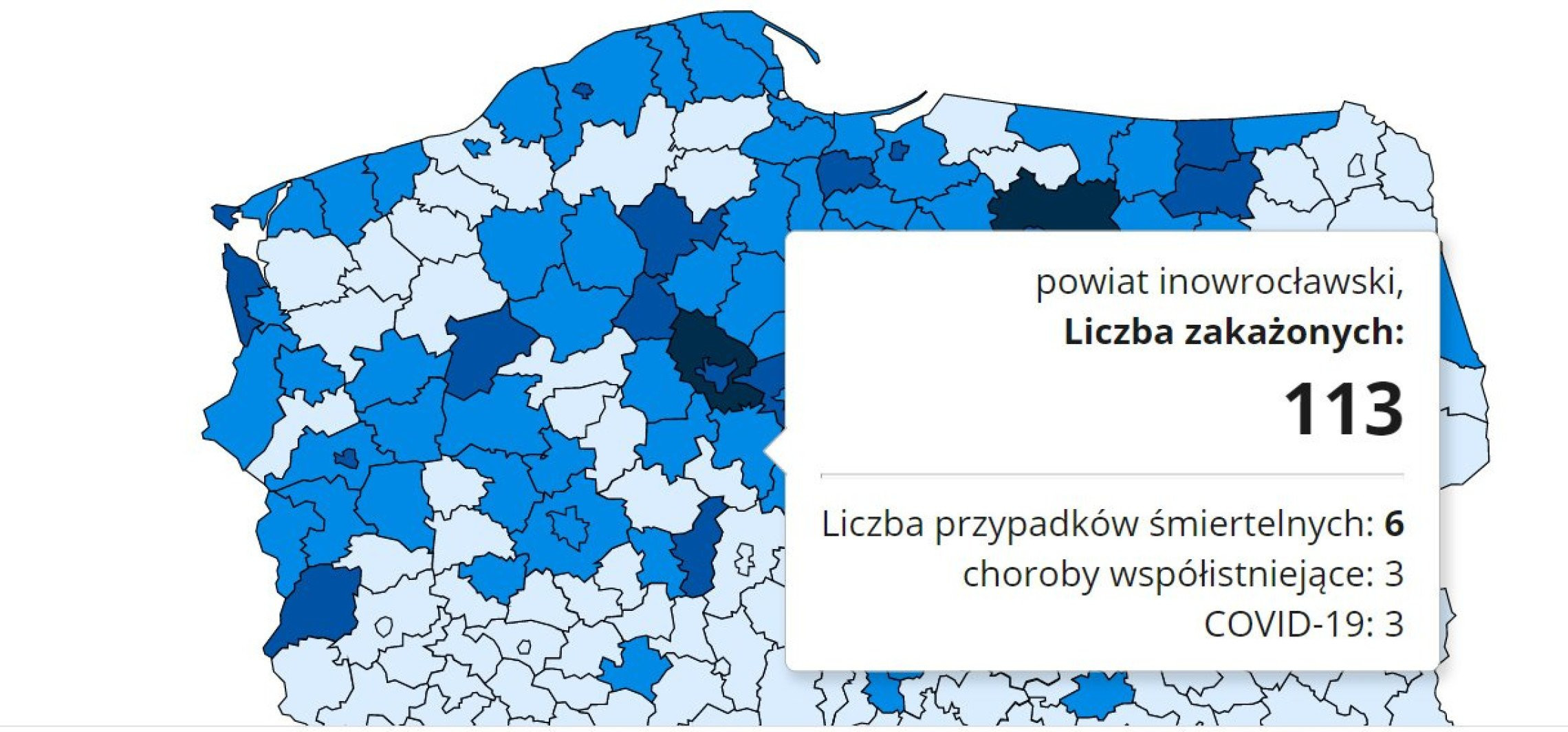 Inowrocław - Kolejny dzień z bardzo dużą liczbą zakażeń