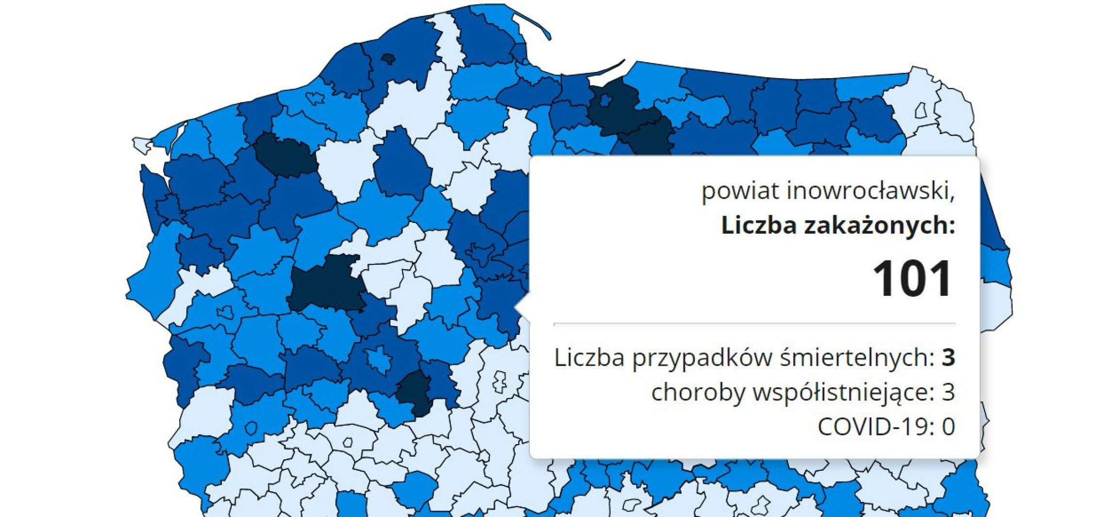 Inowrocław - COVID-19: znów jesteśmy w niechlubnej czołówce