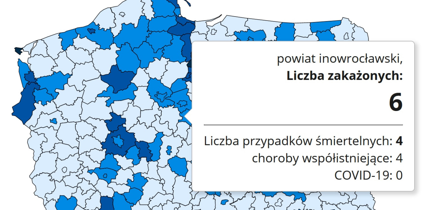 Inowrocław - Nowe dane o zakażeniach w regionie